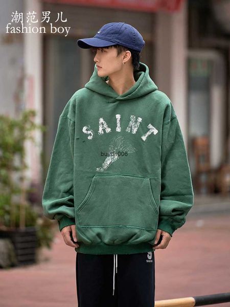 men's hoodies sweatshirts american high street saint michael graffiti hand-painted vintage worn out washed out and worn down hooded swe, Black
men's hoodies sweatshirts american high street saint michael graffiti hand-painted vintage worn out washed out and worn down hooded swe, Black