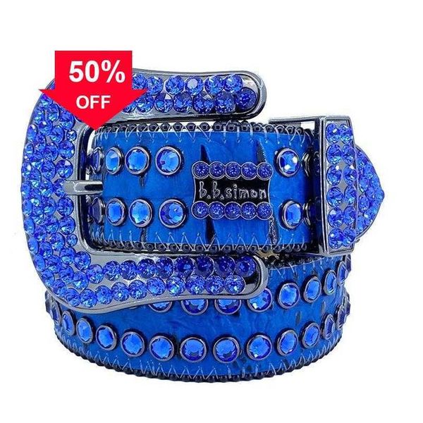 

1Belts Men Women Bb Simon Belt Luxury Designer Retro Needle Buckle 20 Color Crystal Diamond Drop Delivery Fashion Accessories Dhwnmd