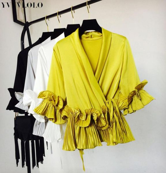 yvyvlolo solid ruffles patchwork mujer womens and blouse 2018 new vneck chiffon sashes shirts female women clothing4900886, White
yvyvlolo solid ruffles patchwork mujer womens and blouse 2018 new vneck chiffon sashes shirts female women clothing4900886, White
