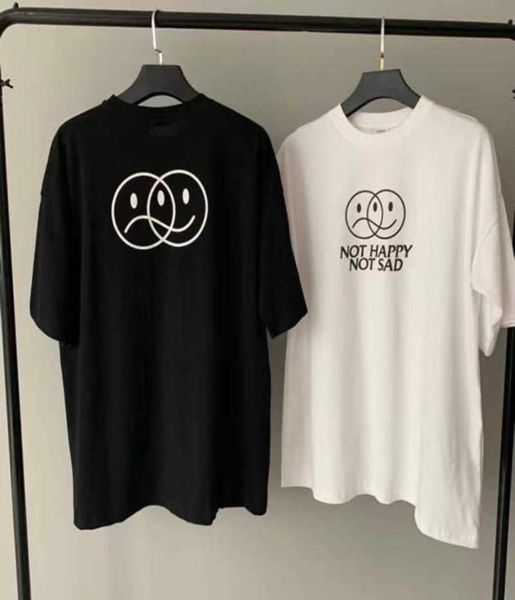 2021ss casual oversize embroidery s tshirt men women 11 vtm tee s shop not happy not sad t shirt x071398664, White;black
2021ss casual oversize embroidery s tshirt men women 11 vtm tee s shop not happy not sad t shirt x071398664, White;black
