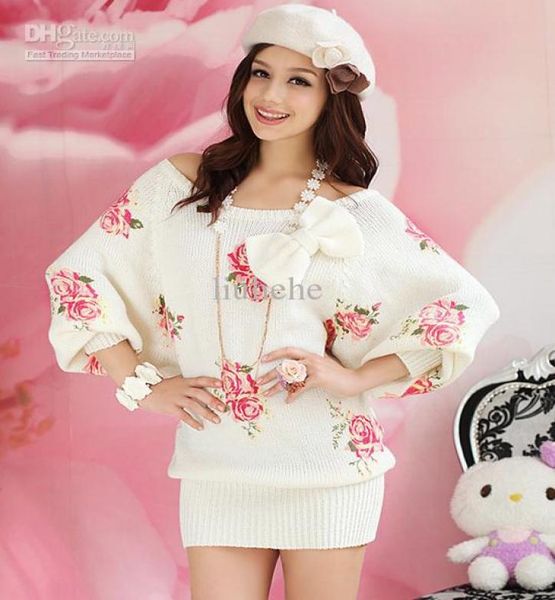 manufacturers selling roses printed cardigansweaterwomen039s clothing section of home clothing9856090, Black;red