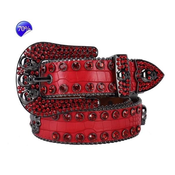 

12023 Designer bb belt simon belts for men women shiny diamond belt black on Black Blue white multicolour with bling rhinestones stage performance waistband as giftl