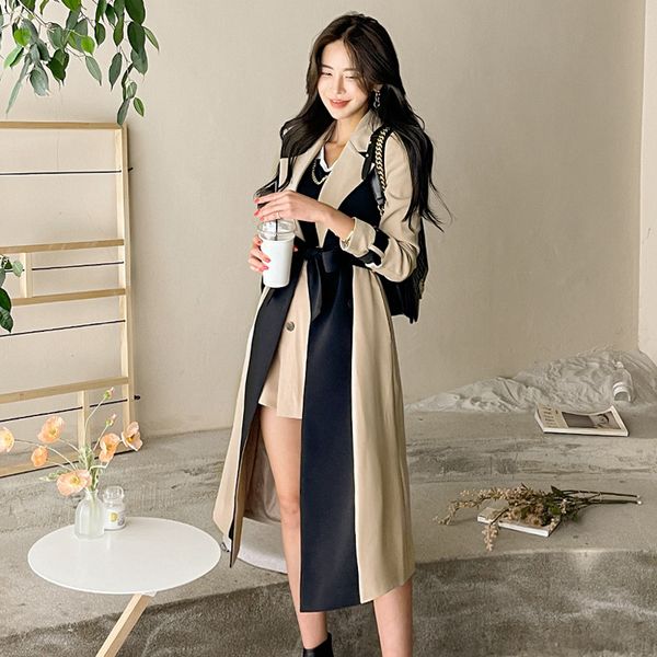 ba031 women's trench coats autumn global business stylist women windbreaker body print jacket loose belt coat female casual long trench, Tan;black
ba031 women's trench coats autumn global business stylist women windbreaker body print jacket loose belt coat female casual long trench, Tan;black
