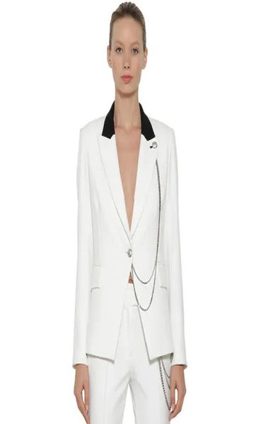 new women blazers white single button classic suit jacket office lady slim formal outwear work coat p7885570099, White;black
new women blazers white single button classic suit jacket office lady slim formal outwear work coat p7885570099, White;black