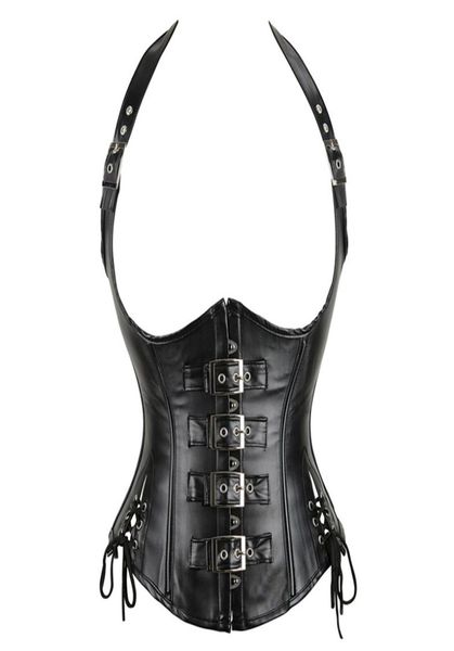 halterneck strap pu leather look underbust corset with buckle fastening and side lacing women steampunk clubwearing corsets6596807, Black;white
halterneck strap pu leather look underbust corset with buckle fastening and side lacing women steampunk clubwearing corsets6596807, Black;white