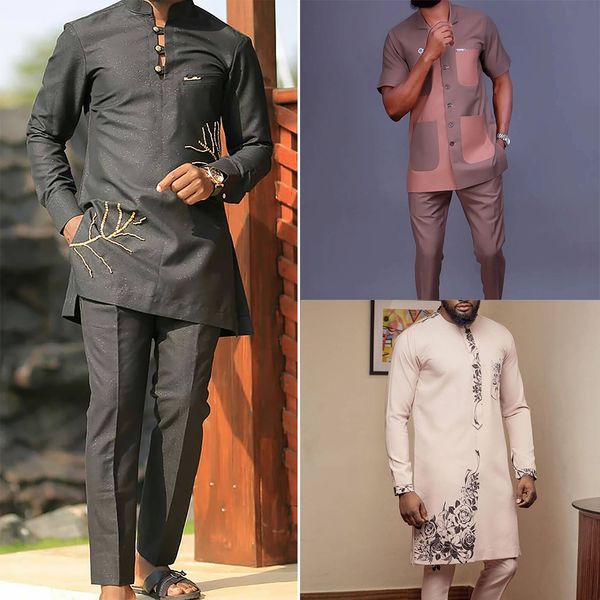 mens tracksuits african men dashiki long sleeve 2 piece set traditional africa clothing striped suit male shirt pants suits m4xl 230818, Gray
mens tracksuits african men dashiki long sleeve 2 piece set traditional africa clothing striped suit male shirt pants suits m4xl 230818, Gray