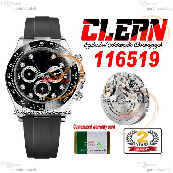 cf clean factory sa4130 automatic chronograph mens watch 1165 steel ceramic bezel black diamonds dial oysterflex rubber strap super edition, Slivery;brown
cf clean factory sa4130 automatic chronograph mens watch 1165 steel ceramic bezel black diamonds dial oysterflex rubber strap super edition, Slivery;brown