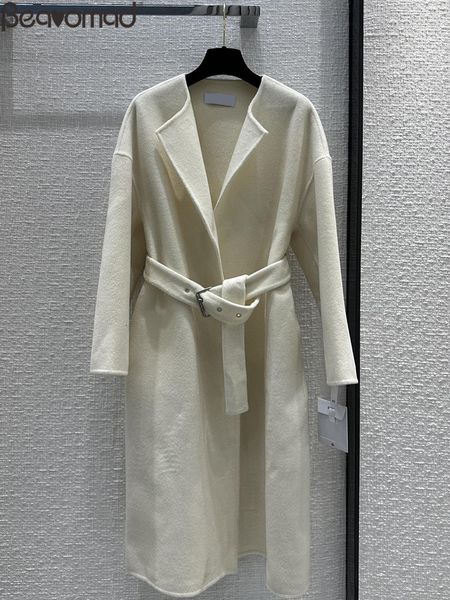 womens jackets bearomad runway fashion spring autumn vintage beige color long blends coat sleeve sashes loose 230818, Black;brown
womens jackets bearomad runway fashion spring autumn vintage beige color long blends coat sleeve sashes loose 230818, Black;brown