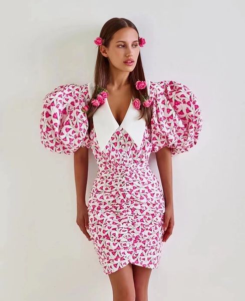 basic casual dresses luxury and age reducing temperament doll collar floral wrinkle bag hip bubble short sleeved dress 230818, Black;gray
basic casual dresses luxury and age reducing temperament doll collar floral wrinkle bag hip bubble short sleeved dress 230818, Black;gray