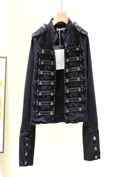 women039s jackets vintage standup collar double breasted female short slim longsleeve denim jacket spring light blue women ca5488951, Black;brown
women039s jackets vintage standup collar double breasted female short slim longsleeve denim jacket spring light blue women ca5488951, Black;brown