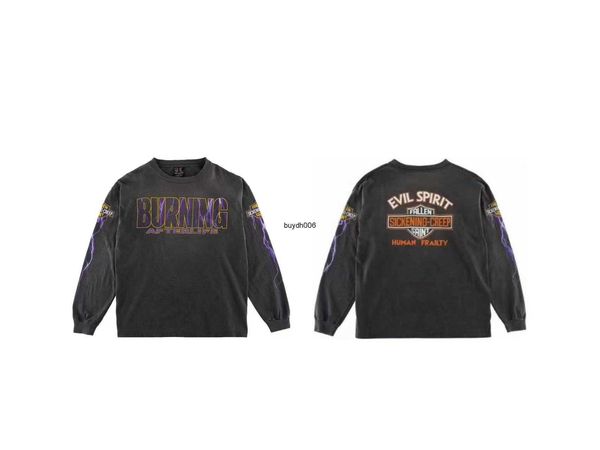 men's hoodies sweatshirts saint 23ss evilspirit evil spirit lightning print high street wash old graffiti bottom shirt ikrn, Black
men's hoodies sweatshirts saint 23ss evilspirit evil spirit lightning print high street wash old graffiti bottom shirt ikrn, Black