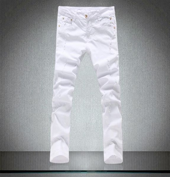 spring men039s tight pure white jeans male skinny trousers cotton elastic hole slim leisure pants men7171000, Blue
spring men039s tight pure white jeans male skinny trousers cotton elastic hole slim leisure pants men7171000, Blue