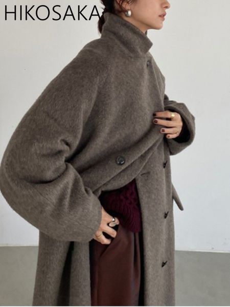 womens jackets high fashion cashmere coat autumn winter elegant loose thicken long jacket women japan style allmatch double breasted coats 2, Black;brown
womens jackets high fashion cashmere coat autumn winter elegant loose thicken long jacket women japan style allmatch double breasted coats 2, Black;brown