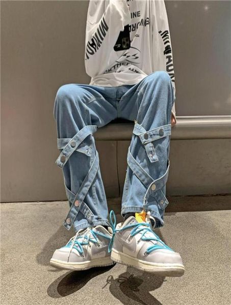 men039s jeans long trousers hong kong style ruffian handsome boy casual bandage straight pants korean version wide tide brandme5563946, Blue
men039s jeans long trousers hong kong style ruffian handsome boy casual bandage straight pants korean version wide tide brandme5563946, Blue