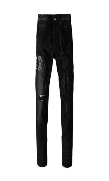 mens jeans black letters pasted with leather holes damaged thin in europe and america7794648, Blue
mens jeans black letters pasted with leather holes damaged thin in europe and america7794648, Blue