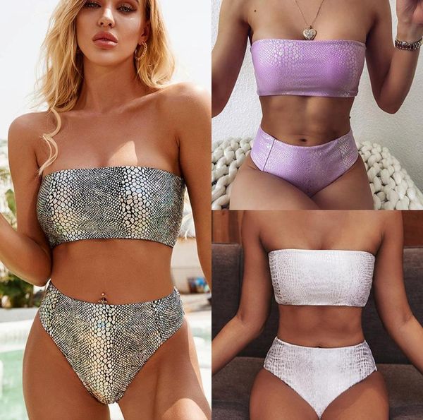 women039s swimwear women snakeskin bikini set fashion tube crop high waist thong swimsuit beachwear bathing suit summe1966553, White;black
women039s swimwear women snakeskin bikini set fashion tube crop high waist thong swimsuit beachwear bathing suit summe1966553, White;black