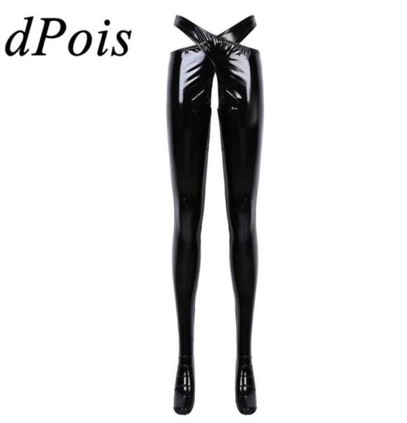 womens wetlook patent leather crotchless lingerie open crotch trousers erotic pants with waistband night roleplay nightwear w1252005, Black;pink
womens wetlook patent leather crotchless lingerie open crotch trousers erotic pants with waistband night roleplay nightwear w1252005, Black;pink