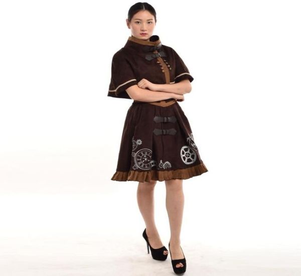 steampunk lolita costume brownblue woman corset dress cape embroidery jsk vintage cosplay set 003277, Black;red
steampunk lolita costume brownblue woman corset dress cape embroidery jsk vintage cosplay set 003277, Black;red