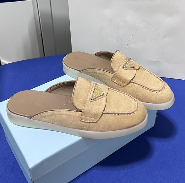 designer women moulle shoes metal triangle soft-soled slippers classic suede leisure leather shoes new styles combine women's flats sho, Black
designer women moulle shoes metal triangle soft-soled slippers classic suede leisure leather shoes new styles combine women's flats sho, Black