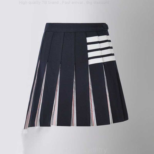 pleated women's tb thom skirt summer casual kawaii a-line classic stripes skirt japanese school uniform mini skirts for girls, Black
pleated women's tb thom skirt summer casual kawaii a-line classic stripes skirt japanese school uniform mini skirts for girls, Black