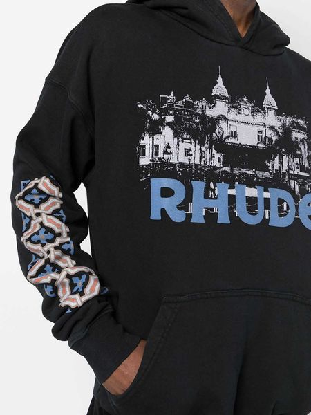 uxls men's hoodies sweatshirts rhude casino castle print autumn hooded sweater american street fashion brand loose wash, Black
uxls men's hoodies sweatshirts rhude casino castle print autumn hooded sweater american street fashion brand loose wash, Black