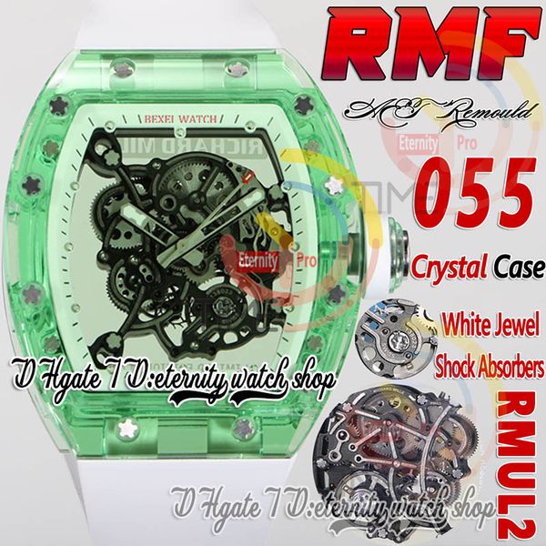 rmf aet 055 mens watch rmul2 mechanical hand-winding true balance spring green crystal case skeleton dial white inner ring rubber band super, Slivery;brown
rmf aet 055 mens watch rmul2 mechanical hand-winding true balance spring green crystal case skeleton dial white inner ring rubber band super, Slivery;brown