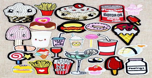 10 pcs random diy food patches for clothing iron embroidered patch applique iron on patches sewing accessories badge for clothes h8403789, Black
10 pcs random diy food patches for clothing iron embroidered patch applique iron on patches sewing accessories badge for clothes h8403789, Black