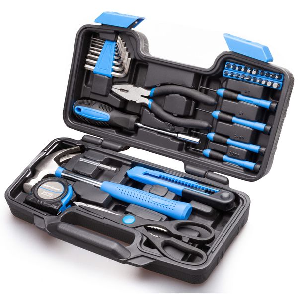 yuexuan new 39 piece automotive repair tool set general household kits with plastic toolbox storage case cutting plier blue red orange pink
yuexuan new 39 piece automotive repair tool set general household kits with plastic toolbox storage case cutting plier blue red orange pink