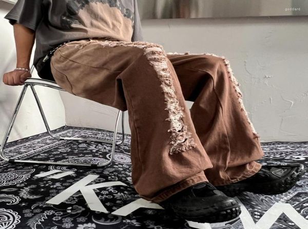 men039s jeans casual brownblack hole baggy fashion men ripped wide leg mens streetwear hip hop loose straight denim trousers3478280, Blue
men039s jeans casual brownblack hole baggy fashion men ripped wide leg mens streetwear hip hop loose straight denim trousers3478280, Blue