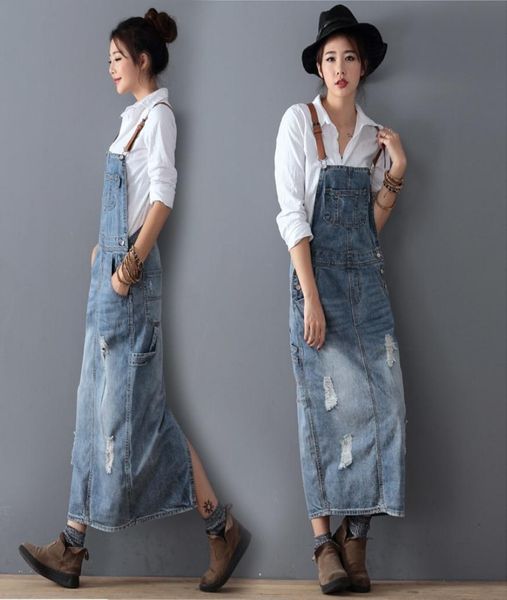 fashion maxi denim summer ladies suspenders holes dresses female loose plus size bib blue jeans long dress 8075 y200120 es4536790, White;black
fashion maxi denim summer ladies suspenders holes dresses female loose plus size bib blue jeans long dress 8075 y200120 es4536790, White;black