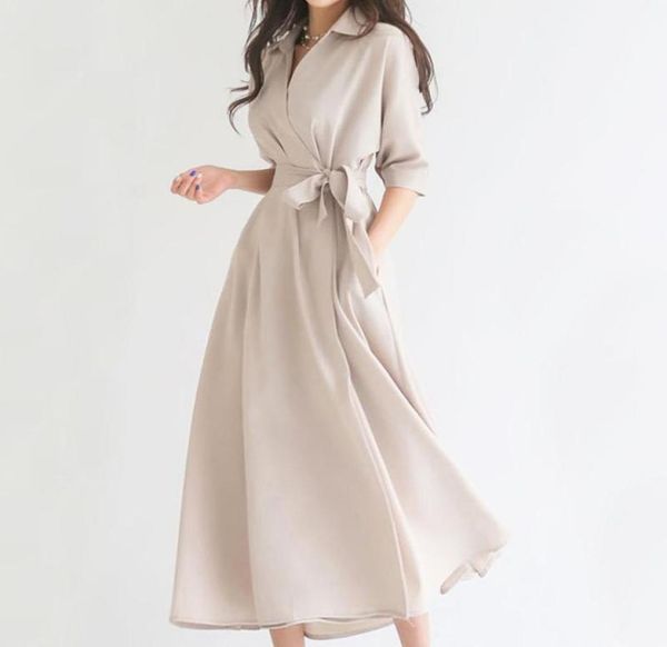 casual dresses elegant dress women solid turn down collar onepiece korean female clothes summer 2022 office lady work1680819, Black;gray
casual dresses elegant dress women solid turn down collar onepiece korean female clothes summer 2022 office lady work1680819, Black;gray