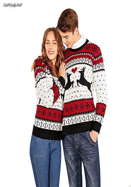 fashioncouples winter sweater pullover two person ugly sweater couples pullover novelty christmas women for sweater pull femme 3x2347088, White;black
fashioncouples winter sweater pullover two person ugly sweater couples pullover novelty christmas women for sweater pull femme 3x2347088, White;black