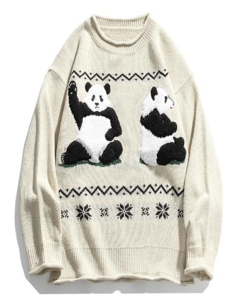 2020 hip hop streetwear chinese panda patchwork men knitted sweater autumn harajuku sweater oversize cotton pullover women men1616317, White;black
2020 hip hop streetwear chinese panda patchwork men knitted sweater autumn harajuku sweater oversize cotton pullover women men1616317, White;black