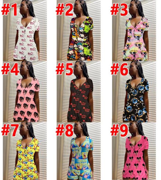 women jumpsuit casual sports short sleeve cartoon printed designer short pants onesies skinny halter bodycon running clothing1596891, Black;white
women jumpsuit casual sports short sleeve cartoon printed designer short pants onesies skinny halter bodycon running clothing1596891, Black;white