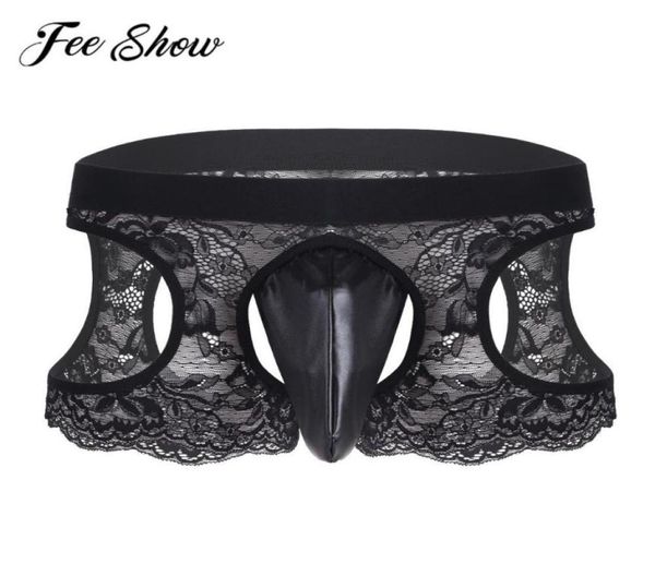 black sissy men lingerie lace hollow out low waistline crotchless open butt boxer underwear homme bulge pouch panties2101372, Black;white
black sissy men lingerie lace hollow out low waistline crotchless open butt boxer underwear homme bulge pouch panties2101372, Black;white