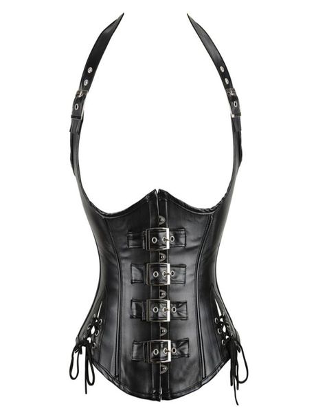 halterneck strap pu leather look underbust corset with buckle fastening and side lacing women steampunk clubwearing corsets3481476, Black;white
halterneck strap pu leather look underbust corset with buckle fastening and side lacing women steampunk clubwearing corsets3481476, Black;white