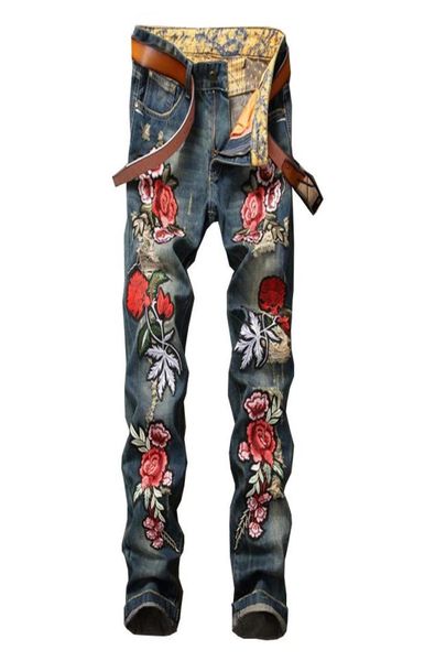 men039s jeans embroidery roses men pants high street mens denim trousers blue broken hole for js0791 men039s7625706
men039s jeans embroidery roses men pants high street mens denim trousers blue broken hole for js0791 men039s7625706