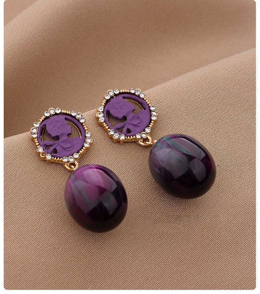 s925 silver needle purple earrings new trendy and popular design style earrings and earrings for women female earrings earrings, Golden
s925 silver needle purple earrings new trendy and popular design style earrings and earrings for women female earrings earrings, Golden