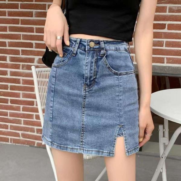 denim skirt for women summer korean version of high waist a line girl hip wrap split pants ins, Black
denim skirt for women summer korean version of high waist a line girl hip wrap split pants ins, Black