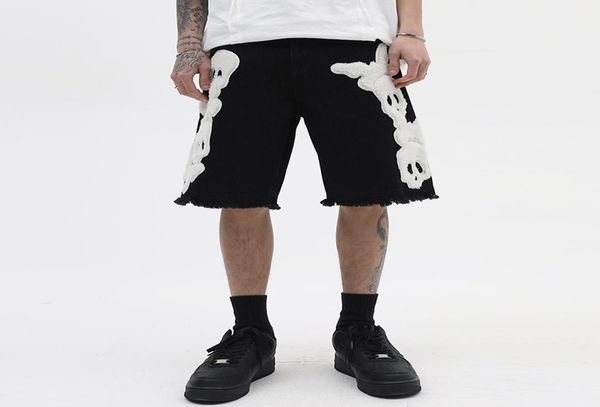 embroidery blue black jeans shorts for men pockets retro ripped casual denim knee length pants oversized7413227
embroidery blue black jeans shorts for men pockets retro ripped casual denim knee length pants oversized7413227