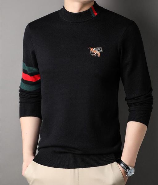 men's designer sweaters printed knit crewneck men women hoodie men's sweater, White;black
men's designer sweaters printed knit crewneck men women hoodie men's sweater, White;black