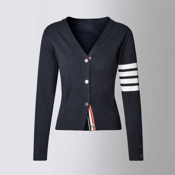 tb thom men's sweaters women 4-bar stripe classic knitted cotton cardigan coats outerwear bussiness casual korean sweater male, White
tb thom men's sweaters women 4-bar stripe classic knitted cotton cardigan coats outerwear bussiness casual korean sweater male, White