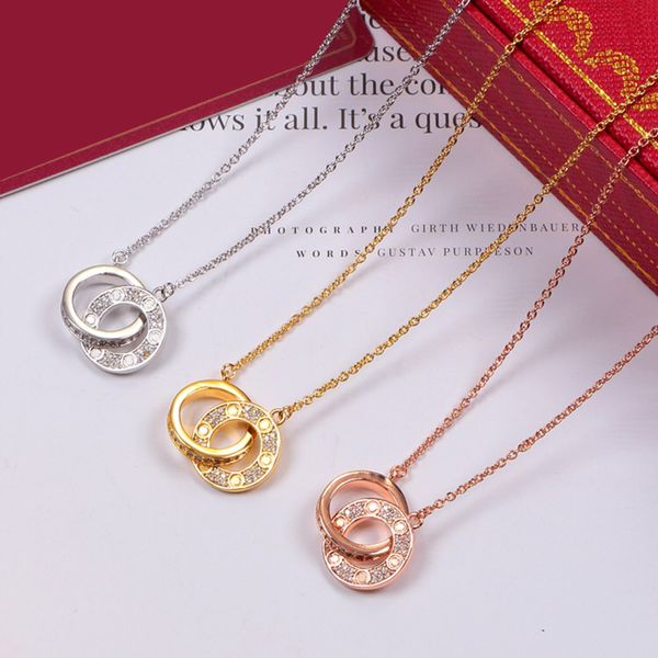 womens christmas necklaces luxury diamond necklace fashion titanium pendant necklaces 3 colors personality necklace jewelry, Silver
womens christmas necklaces luxury diamond necklace fashion titanium pendant necklaces 3 colors personality necklace jewelry, Silver