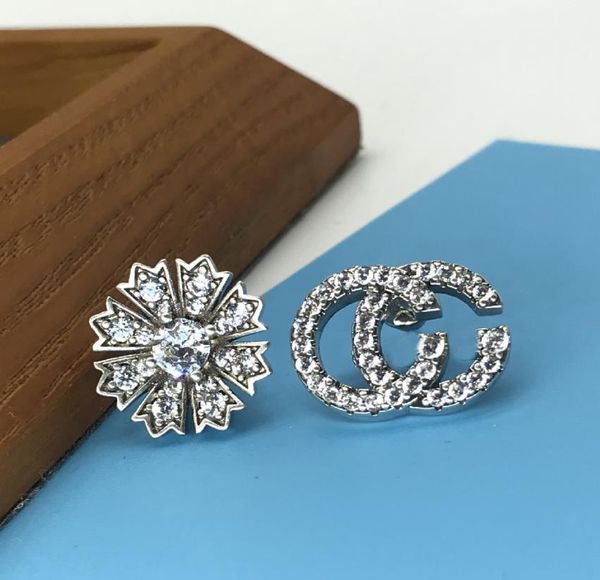 2023 luxury designer brand gold and silver letters with diamond earrings, Golden;silver
2023 luxury designer brand gold and silver letters with diamond earrings, Golden;silver