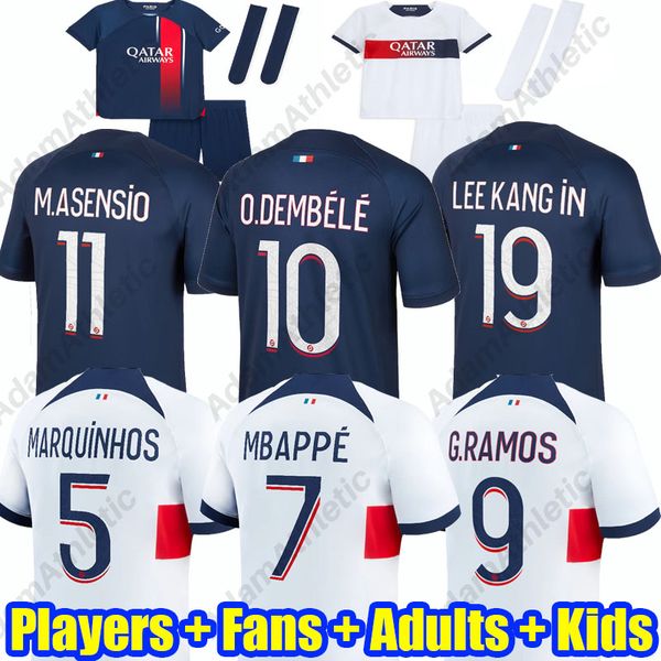 o.dembele mbappe psgs soccer jerseys 2023 2024 g.ramos lee kang in m.asensio paris football shirts kids kit player version skriniar marquinh, Black;yellow
o.dembele mbappe psgs soccer jerseys 2023 2024 g.ramos lee kang in m.asensio paris football shirts kids kit player version skriniar marquinh, Black;yellow