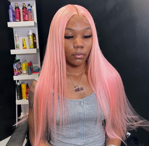 light pink 13x6 transparent lace frontal wig straight wigs for women 613 colored 13x4 hd lace front blonde human hair wigs 250%, Black;brown
light pink 13x6 transparent lace frontal wig straight wigs for women 613 colored 13x4 hd lace front blonde human hair wigs 250%, Black;brown