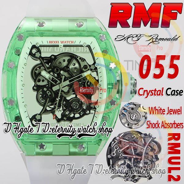 rmf aet 055 mens watch rmul2 mechanical hand-winding true balance spring green crystal case skeleton dial transparent rubber strap super edi, Slivery;brown
rmf aet 055 mens watch rmul2 mechanical hand-winding true balance spring green crystal case skeleton dial transparent rubber strap super edi, Slivery;brown