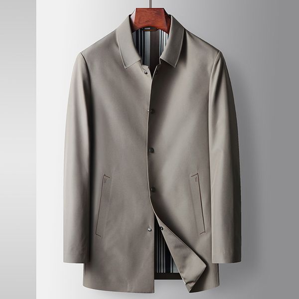 mens trench coat spring and autumn mid-length high-grade casual polo collar trench coat light luxury business youth non-ironing coat, Tan;black
mens trench coat spring and autumn mid-length high-grade casual polo collar trench coat light luxury business youth non-ironing coat, Tan;black