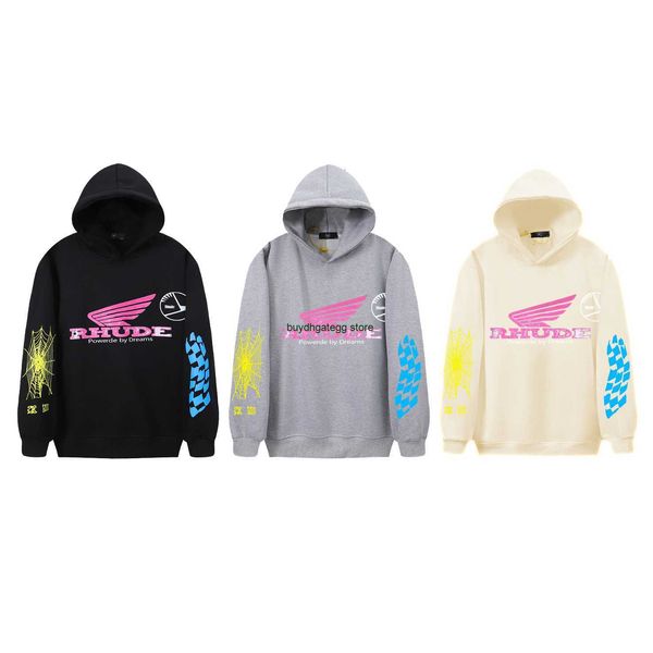 xcsk men's hoodies sweatshirts 2023 autumn/winter american fashion brand rhude motorcycle spider web print hip hop men's and women, Black
xcsk men's hoodies sweatshirts 2023 autumn/winter american fashion brand rhude motorcycle spider web print hip hop men's and women, Black
