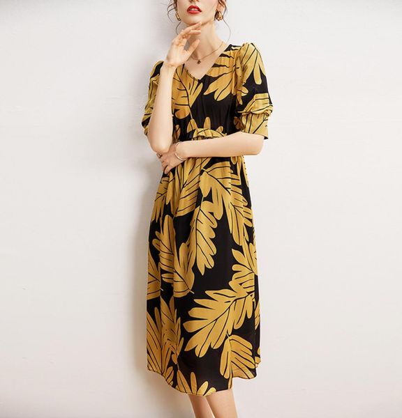 100 natural silk women039s dresses v neck short sleeves printed empire waist fashion casual holiday dress vestidos6159447, Black
100 natural silk women039s dresses v neck short sleeves printed empire waist fashion casual holiday dress vestidos6159447, Black